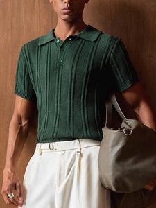 Polo da Uomo in Maglia a Maniche Corte con Colletto, Tinta Unita, Personalizzabile con Logo, OEM & ODM, Verde - <span class=keywords><strong>Bruno</strong></span> Mars - Product Image 4