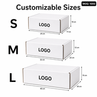 Individuelles Logo Luxuriöse Schwarze Versandbox Umweltfreundliche Wellpappe Recycelbare Versandverpackung für Kleidung Geschenke Bekleidung