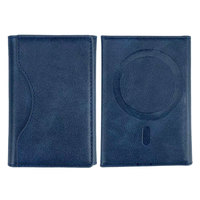 Portefeuille magnétique fin EDC pour iPhone 18 17 en cuir PU premium avec fentes pour cartes d'identité, support pliable et support amovible