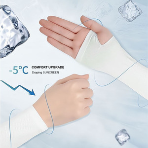 Conjunto de manga de brazo de Ciclismo de verano Transpirable Impreso Transpirable Manga de brazo de ciclismo Sin costuras Nylon Seda Calor fresco Liso al aire libre - Product Image 3