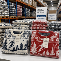 Suéter Jacquard Personalizado 100% Algodón para Mujer, Cuello Redondo, Estilo Casual de Invierno, OEM, Venta al Por Mayor, Marca Privada, Pedidos al Por Mayor, Fábrica