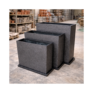 Macetas de Fibra de Vidrio Duraderas, Ligeras y Ecológicas, Talladas a Mano, Personalizadas, OEM, ODM, Precio al por Mayor para el Hogar y el Jardín - Product Image 1