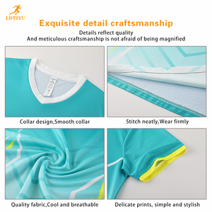 OEM メンズ半袖サッカーユニフォーム 通気性のあるプリント入りサマーフットボールキット ジャージ上下セット プラスサイズオプション サッカーウェア ユニフォーム - Product Image 4