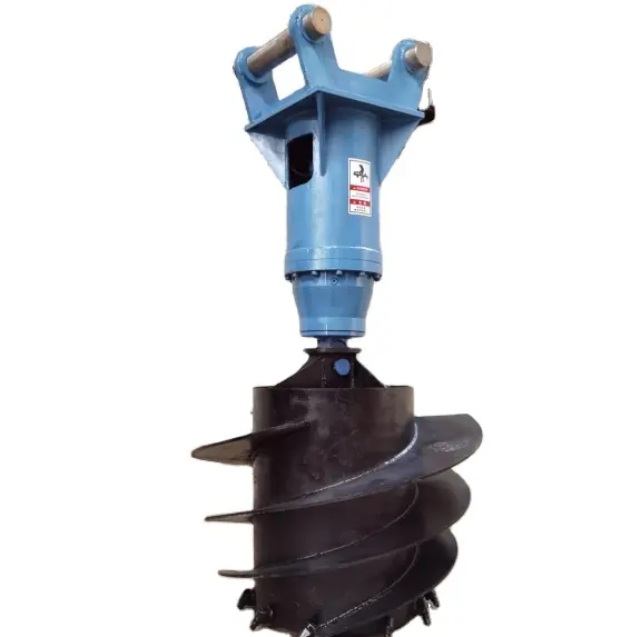 Top Excavator Digger Hole Drilling Machine Attachments Hydraulic Power Earth Auger Post Hole Digger With Long-term Service
