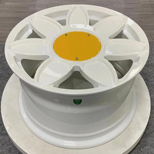 Cerchi in Lega OEM 5x112 Design a Girasole, Cerchioni Sportivi Colorati per Auto, Bianchi per Mk7 Gti Golf 7 Nissan Qashqai <span class=keywords><strong>J11</strong></span> - Product Image 3
