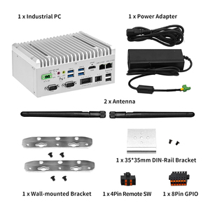Mini PC sans ventilateur CWWK i5-8265U <span class=keywords><strong>2</strong></span> x RS232 COM <span class=keywords><strong>2</strong></span> x Gigabit LAN (i210+i219-LM) GPIO 6USB Rail DIN 9-36V Ordinateur industriel - Product Image 6