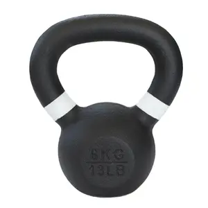 Kettlebells de ferro fundido personalizados para academia de ginástica por atacado conjunto de treinamento de força