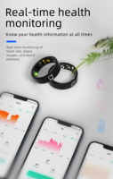 Anneau intelligent R20 pour couples en bonne santé, surveillance de la fréquence cardiaque et de la pression artérielle, photographie à distance, suivi du sommeil, contrôle par application IP68