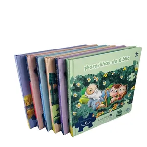 Wholesale best seller art fairy tale 3d puzzle book hardcover board book printing educational kids toys