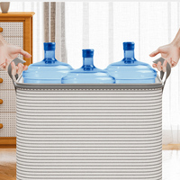 Sac de rangement pliable en tissu grande capacité 80L pour l'organisation de la chambre à coucher, vêtements, couvertures, draps