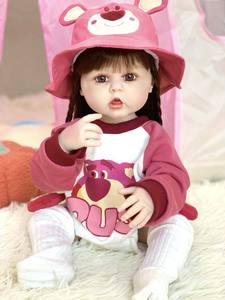 <span class=keywords><strong>Muñeca</strong></span> Reborn de Cuerpo Completo, Bebé Reborn con Cabello Rubio, Mini Juguete Realista, Bebé Reborn de Silicona Realista - Product Image 3