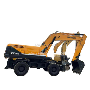 Excavadora de ruedas usada original, equipo pesado, Hyundai210 210W-9T, excavadora de ruedas Hyundai de segunda mano a la venta - Product Image 3