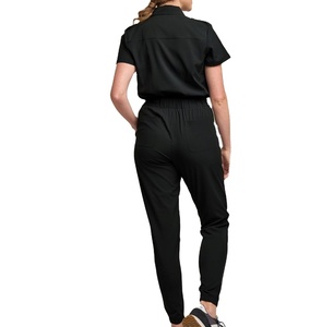 Uniforme <span class=keywords><strong>d</strong></span>'<span class=keywords><strong>infirmière</strong></span> à manches courtes pour femmes, combinaison de jogging avec logo personnalisé pour salon de beauté hospitalier - Product Image 4
