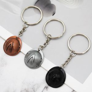Wholesale <b>Custom</b> 3D Helmet <b>Keychain</b> Metal Alloy with UV Printing Key Ring Bag Charm Sublimation Laser Engraving Anime Inspired - Product Image 1