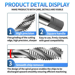 <span class=keywords><strong>Combo</strong></span> T2809 <span class=keywords><strong>de</strong></span> Grifo en Espiral <span class=keywords><strong>de</strong></span> Hierro Fundido <span class=keywords><strong>de</strong></span> Acero Inoxidable, Accesorio <span class=keywords><strong>de</strong></span> Acero Inoxidable, M3, M4, M5, M6, M8, M10, M27, M30, Etc., T2809, 1, 1 Unidad, 1 Unidad, 2 Unidades - Product Image 6