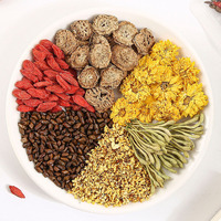 Vente en gros d'usine, sachets de thé aux herbes mélangées authentiques, graines de cassia, baies de goji, chrysanthème, chèvrefeuille