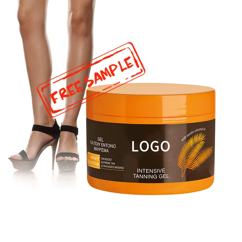 OEM ODM lozione abbronzante Gel protezione solare UV Bronzer per il corpo cura della pelle idratante Browning prodotto tanner nasali crema abbronzante