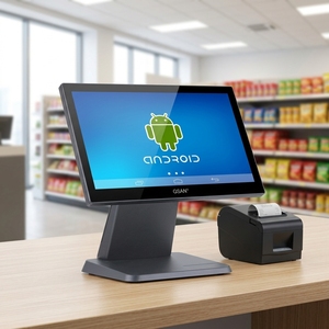 Sistema POS con Pantalla Táctil Capacitiva de 15.6 Pulgadas, Resistente al Polvo, para Supermercados, Android, Punto de Venta, Caja Registradora - Product Image 1