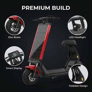 Trottinette électrique solaire <span class=keywords><strong>Evercross</strong></span> Style 500W, légère, frein à disque avant et à tambour arrière, longue autonomie, similaire à Kugoo/Kukirin, trottinette électrique pour trajets quotidiens - Product Image 5