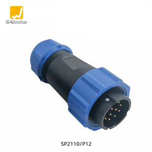 E-Weichat SP21 2/3/4/5/7/9/12 штырь светодиодный пластиковый Изолированный водонепроницаемый разъем и разъем IP68 электрические разъемы - Product Image 6