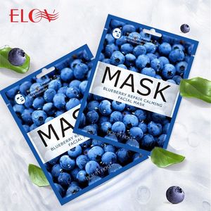 แผ่นมาส์กหน้าผลไม้แตงกวา บลูเบอร์รี่ ทับทิม เกรปฟรุต บำรุงผิวหน้า - Product Image 4