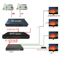 Codificador de Video HD con Puerto de Gestión Dual H265/H264/MJPEG HLS/RTMP, Transmisión en Vivo, Soporte Web NMS OSD