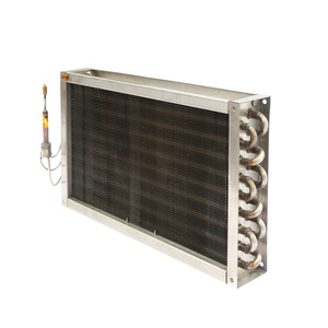 Serpentina evaporatore a L TP2 in rame con alette in alluminio idrofile blu per <span class=keywords><strong>condizionatore</strong></span> split, scambiatore di calore per refrigerazione - Product Image 4