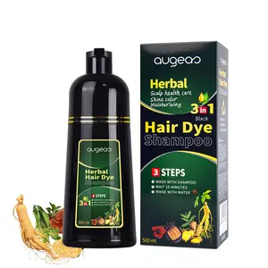 Hair Dye Fast Black Hair Shampoo No Dark Skin 3 in 1 Instant Hair Color Shampoo Gray Coverage for Men and Women