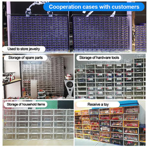 Boîte de rangement <span class=keywords><strong>en</strong></span> <span class=keywords><strong>plastique</strong></span>, empilable, boîte de jouets, conteneur pour organiser les figurines d'enfants/enfants, crayon et marqueurs, blocs de construction, puzzle - Product Image 5