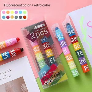 12Colors Splice Mini <strong>Bible</strong> Highlighters Vintage Candy Colors Pastel Gel Dry Stitching Markers Journaling Supplies School Office - Product Image 2