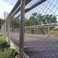 Filet en treillis métallique flexible en acier inoxydable pour zoo, filet à oiseaux et barrière de sécurité anti-chute