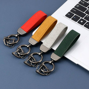 OEM <span class=keywords><strong>porte</strong></span>-clés en métal blanc en cuir transfert de chaleur impression daim <span class=keywords><strong>porte</strong></span>-clés anneau marque personnalisée pour voiture moto vélo - Product Image 3