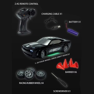 SJY-FQD13/FQD15 Coche RC de Carreras a Escala 1:20 con Tracción en las 4 Ruedas, Construcción Metálica, Control Remoto de 2.4G y 4 Canales, Listo para Usar, Cable USB, Alcance de 30-40m - Product Image 4