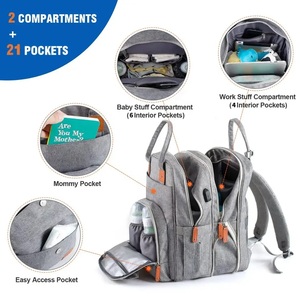 <span class=keywords><strong>Sac</strong></span> <span class=keywords><strong>à</strong></span> dos <span class=keywords><strong>à</strong></span> <span class=keywords><strong>langer</strong></span> double extensible extra large de 35 L avec antivol et USB, <span class=keywords><strong>sac</strong></span> <span class=keywords><strong>à</strong></span> <span class=keywords><strong>langer</strong></span> en nylon <span class=keywords><strong>pour</strong></span> deux enfants et parents, utilisation <span class=keywords><strong>pour</strong></span> tout-petits - Product Image 3