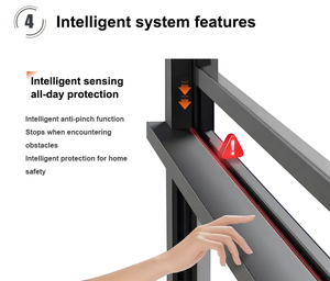 Mới nhất thiết kế điện nâng Windows nhôm kính dân cư điều khiển từ xa tự động dọc trượt TREO CỬA SỔ - Product Image 4