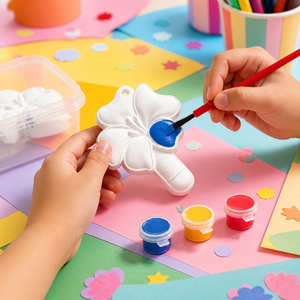 Kit de Pintura de Muñecas de Yeso <span class=keywords><strong>para</strong></span> Niños, Venta al Por Mayor OEM |   Set de Manualidades con Pintura y Pincel |   Kit de Arte No Tóxico con Certificación EN71 CE - Product Image 2