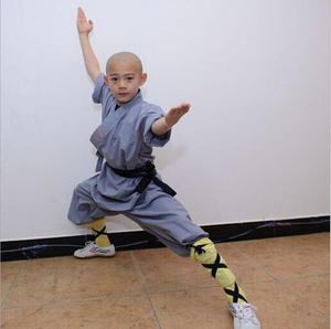 Xám/Cam cotton shaolin đồng phục Wushu <span class=keywords><strong>Kung</strong></span> <span class=keywords><strong>Fu</strong></span> võ thuật đào tạo <span class=keywords><strong>Tai</strong></span> <span class=keywords><strong>Chi</strong></span> phù hợp với - Product Image 2