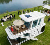 Maison Capsule Spatiale Préfabriquée en Panneaux Sandwich d'Acier Étanche, Mini-Maison pour Villa ou Magasin, Vente en Gros Direct Usine