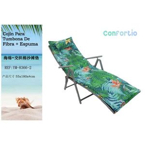 Tappetino da Spiaggia in Cotone Intrecciato TUMBONA 55X180CMX4CM-2 con Cuscini e Cuscino Multifunzionali in Spugna - Product Image 3