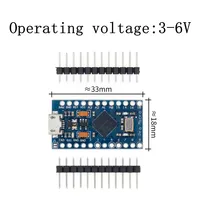 Module de contrôle Pro Micro avec bootloader ATmega32U4 5V/16MHz, Mega32U4 Leonardo pour Arduino