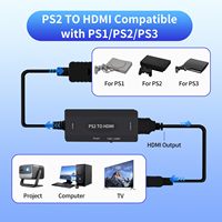 PS2 zu HDMI Adapter PS2 HDMI Konverterkabel Kompatibel mit PlayStation 2 PS1 PS3 Unterstützt 4:3 16:9 Bildschirme