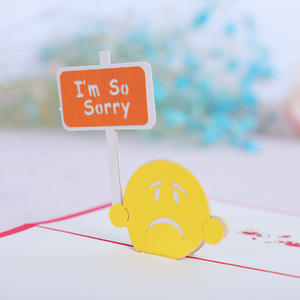 Tarjeta de Felicitación 3D Estéreo de Papel, Tarjeta de Apología, Lo Siento Tanto, Impresa con UV - Product Image 5
