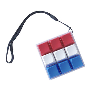 Porte-clés anti-stress en plastique à 9 touches, clavier léger, jouet coloré, cadeau de jeu pour soulager le stress - Product Image 5