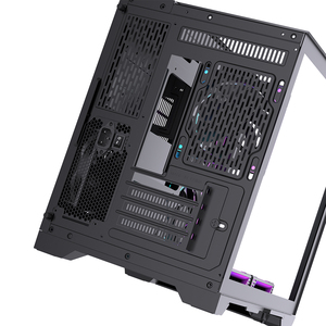 Lovingcool oem ארון משחקים מקרה PC עם תצוגת מטקס משחק מחשב מזג זכוכית מזג אמצע המחשב שלדה - Product Image 5
