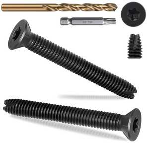 Tornillo y Perno de Cabeza Hexagonal Phillips con Recubrimiento de Óxido Negro y Rosca Gruesa para Ensamblaje de Metal (Pulgadas) - Product Image 1