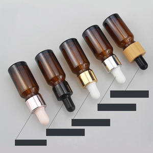 Confeziona cosmetici 5ml 10ml 15ml 20ml flacone contagocce in vetro ambrato per l'<span class=keywords><strong>essenza</strong></span> originale di olio essenziale liquido - Product Image 2