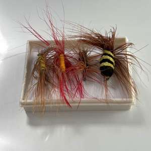 Anzuelos de pesca Ztc449, 4 en caja, señuelos de pesca con mosca para trucha, color aleatorio, origen China - Product Image 3