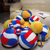 Peluche de volley-ball personnalisée, poupée en peluche douce en forme de ballon de sport pour cadeau d'équipe, porte-clés en peluche de volley-ball pour décoration de sac à dos, fabricant