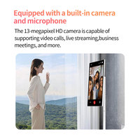 TV seluler pintar layar sentuh portabel: 21.5 inci 8-Core Android 64GB dengan baterai/kamera & rotasi bawaan