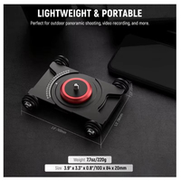 Slider de cámara con cabezal esférico y abrazadera para teléfono, Dolly de mesa de 4 ruedas, Skater manual con rotación de 360° °   Panorama
